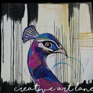 An absolute masterpiece painting of peacock on canvas.